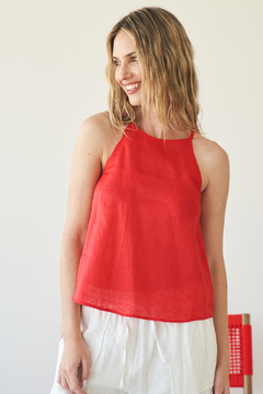 TOP MARLY LINO ROJO