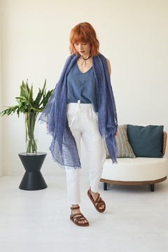 PANTALON BABUCHA FLORENCE LINO BLANCO