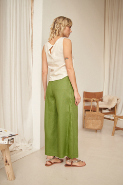 Imagen de PANTALON PALMA LINO VERDE