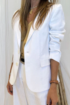 BLAZER EMILY LINO BLANCO - comprar online