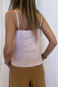 TOP CAPRI LINO ROSA - brenda shedden