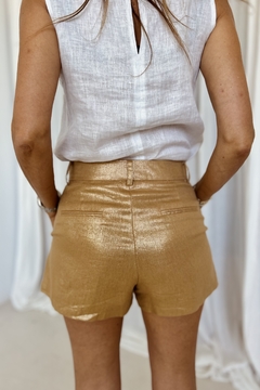 SHORT CATA LINO FOIL ORO en internet