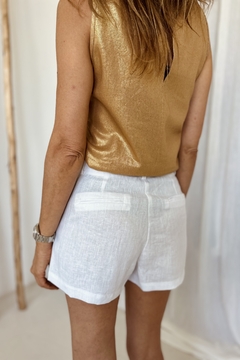 SHORT CATA LINO BLANCO - brenda shedden