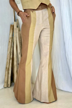 PANTALON FELIX LINO TOSTADO COMBINADO - comprar online