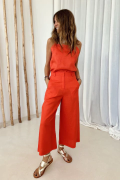 TOP AMALFI LINO CORAL en internet
