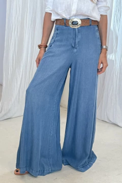 PANTALON PIPPA TENCEL AZUL - brenda shedden