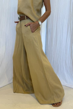 PANTALON MALIBU LINO CAMEL