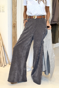 PANTALON MALIBU CORDEROY FW25 GRIS - comprar online