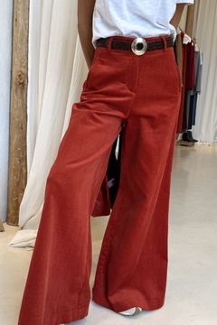 PANTALON MALIBU CORDEROY FW25 TERRACOTA - comprar online