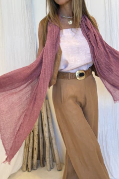 PANTALON MALIBU LINO TOSTADO