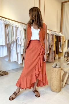 FALDA INE TERRACOTA - comprar online