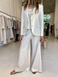 Imagen de BLAZER EMILY LINO FOIL PLATINO