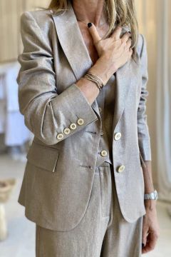 BLAZER EMILY LINO FOIL VISÓN METALIZADO en internet