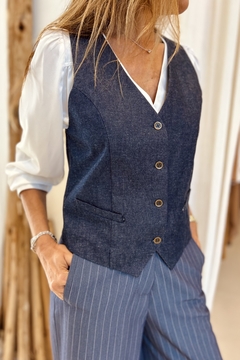 CHALECO ADELE DENIM - comprar online