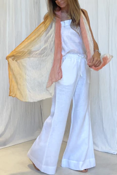 PANTALON CRETA NEW LINO BLANCO en internet