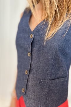 CHALECO ADELE DENIM - brenda shedden