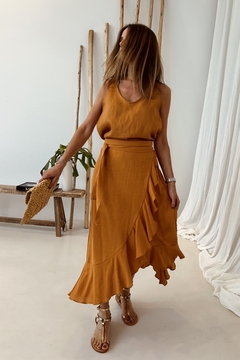 FALDA INE CAMEL - tienda online