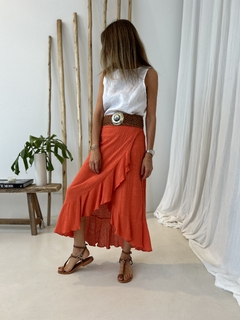 FALDA INE TERRACOTA - tienda online