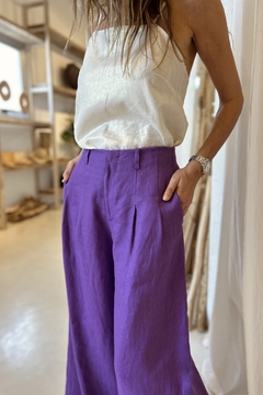 Imagen de PANTALÓN PALMA LINO VIOLETA