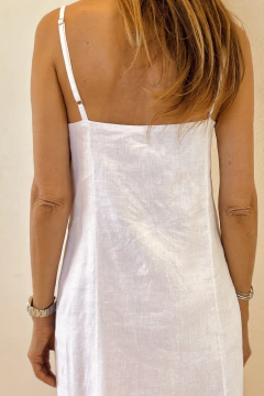 VESTIDO CAPRI LINO BLANCO en internet