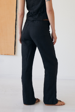 PANTALON DREW LINO NEGRO - tienda online