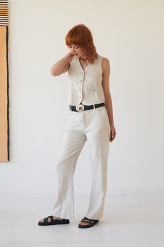 PANTALON DREW LINO PIEDRA - tienda online