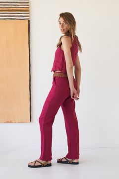 Imagen de PANTALON DREW LINO BORDO