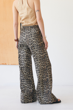 PANTALON CRETA LINO ANIMAL - brenda shedden