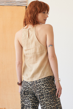 TOP MARLY LINO CAMEL - comprar online