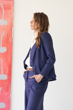 BLAZER EMILY LINO MARINO - comprar online