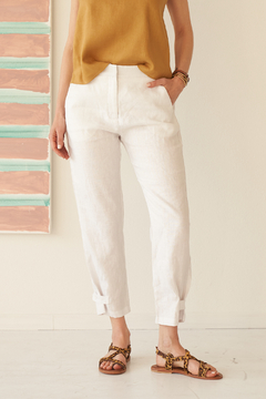 PANTALON JAMES LINO BLANCO - brenda shedden