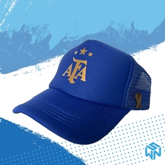 SWN - Gorra AFA con pin Copa del Mundo - Azul eléctrico