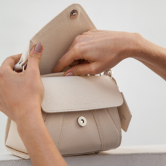 Verona mini baunilha - niquel - Trizi Bags