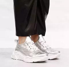 Zapatillas Urbana Plataforma ART-2500 PLATA