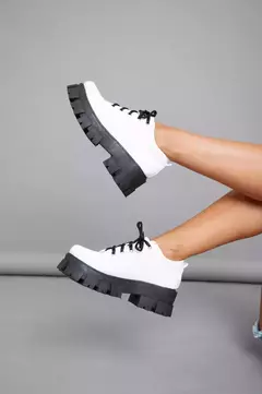 Zapato Caña Baja Plataforma Art-540 BLANCO - comprar online
