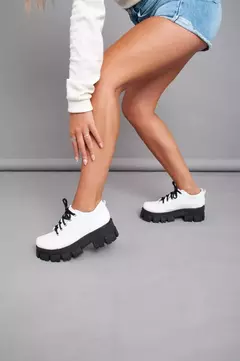 Zapato Caña Baja Plataforma Art-540 BLANCO - tienda online