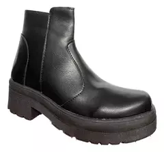 BORCEGO CON TACO Y CIERRE LATERAL ART-410 NEGRO - comprar online