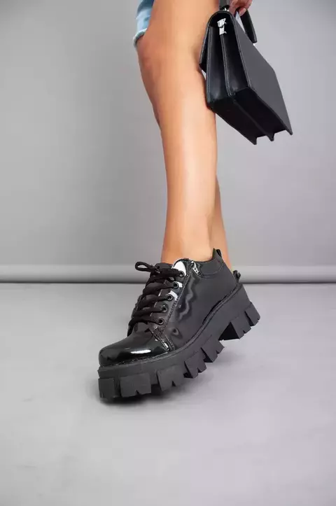 BORCEGO BAJO ART-540 NEGRO CHAROL