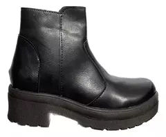 BORCEGO CON TACO Y CIERRE LATERAL ART-410 NEGRO en internet