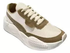 Zapatillas Plataforma Cómodas Art-PUMI BLANCO/BEIGE - valtino