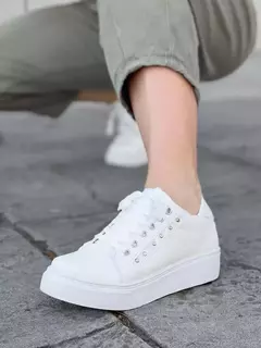 Zapatillas De Dama Bajas Art-100 BLANCO