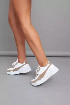 Zapatillas Plataforma Cómodas Art-PUMI BLANCO/BEIGE en internet