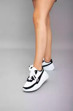 Zapatillas Plataforma Cómodas Art-PUMI BLANCO/NEGRO - comprar online