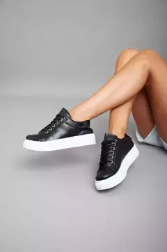ZAPATILLAS URBANA BAJAS ART-110 NEGRO