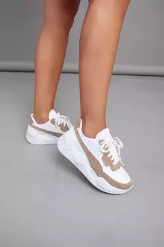 Zapatillas Plataforma Cómodas Art-PUMI BLANCO/BEIGE - comprar online