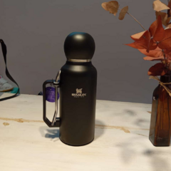 TERMO TAPA MATE Y BOMBILLA 1.3L NEGRO - comprar online