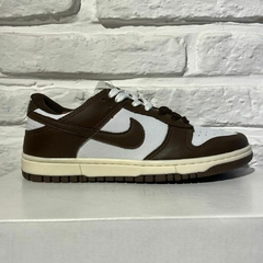 DUNK LOW blanco/marron