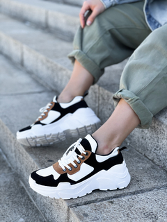 ZAPATILLAS URBANAS COMBINADA ART-2500 MARRON en internet