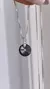 Conjunto cadena plata y dije redondo cristal