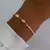 Pulsera bañada en plata perlas